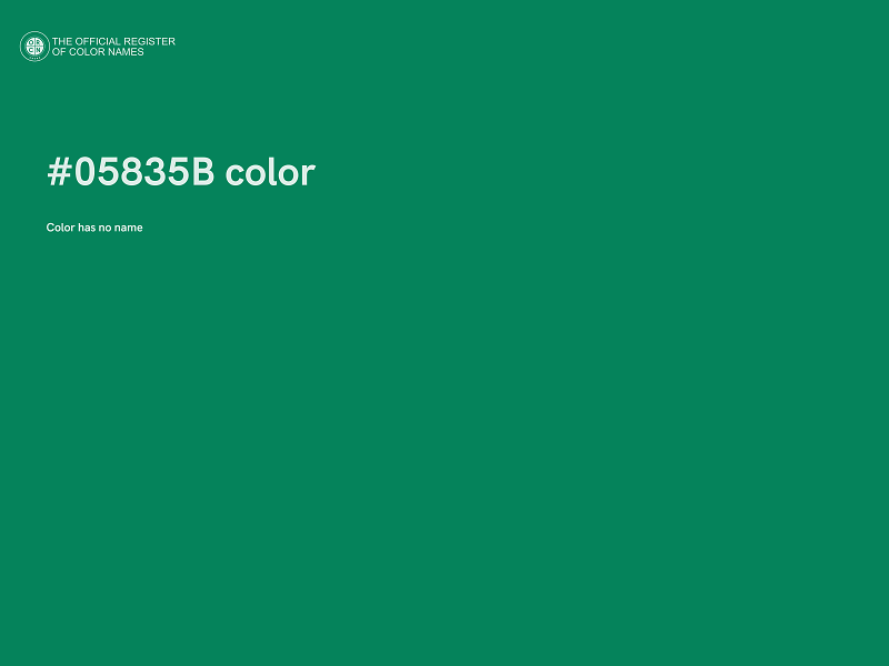 #05835B color image