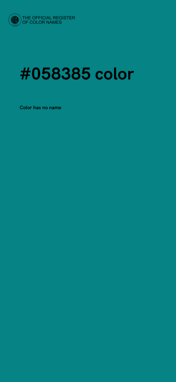 #058385 color image