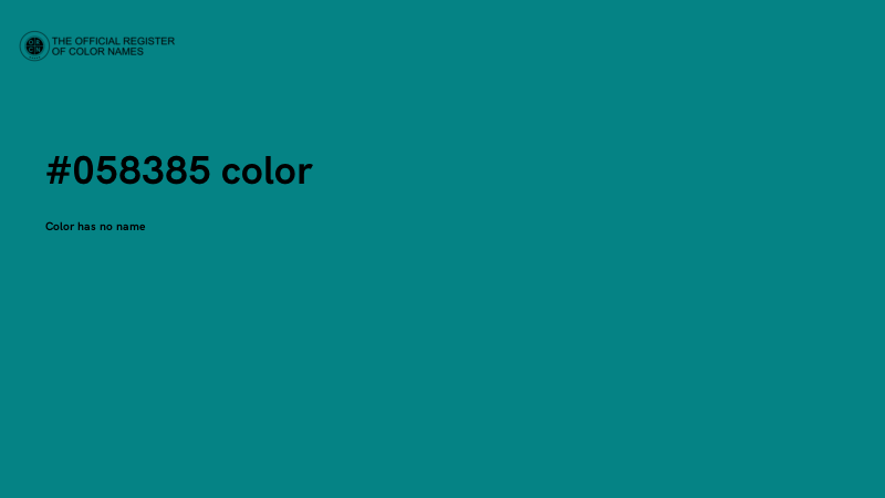#058385 color image