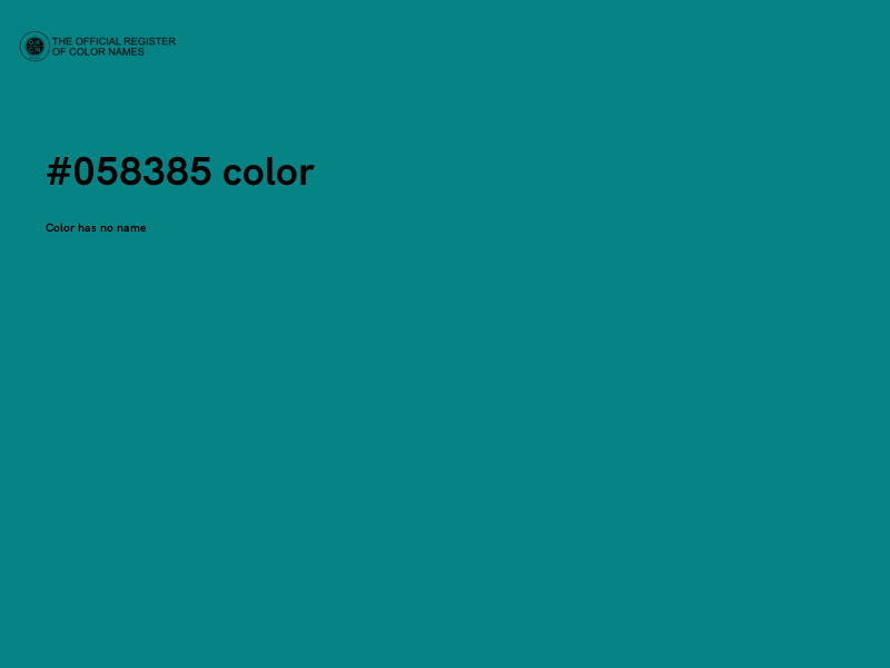 #058385 color image