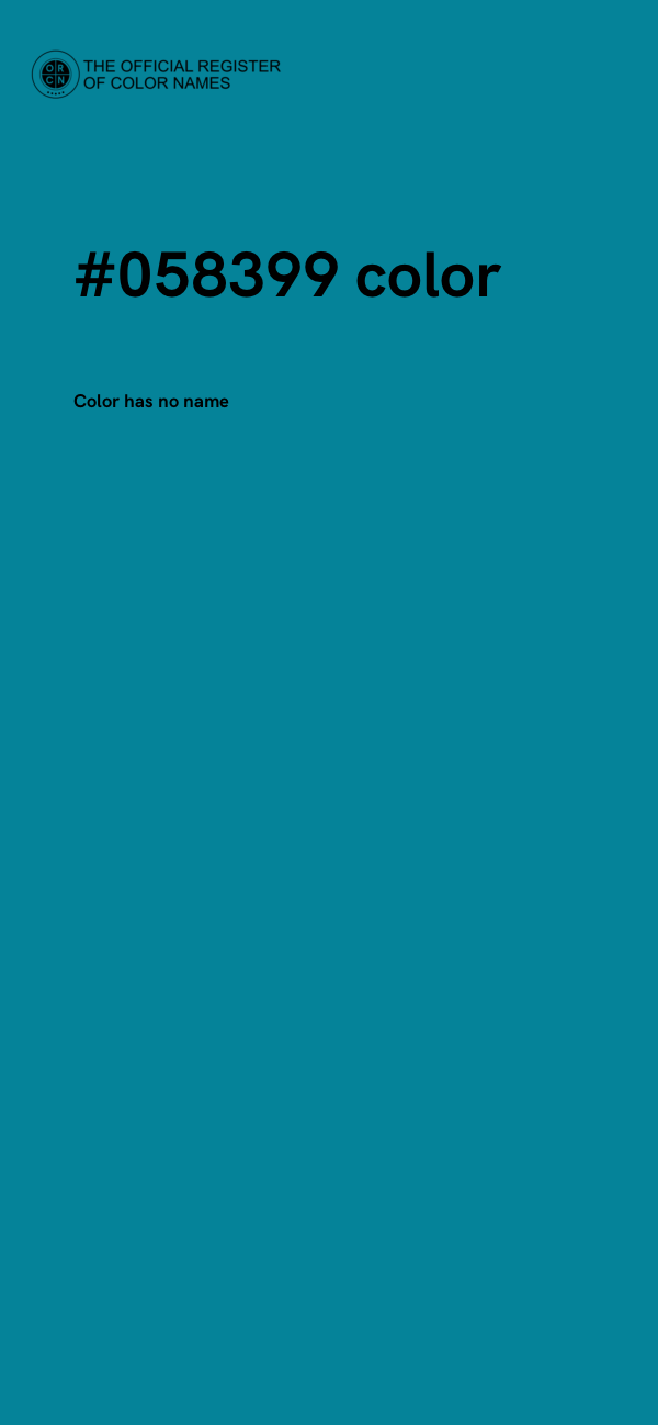 #058399 color image