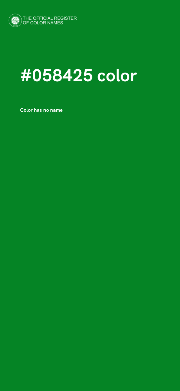 #058425 color image