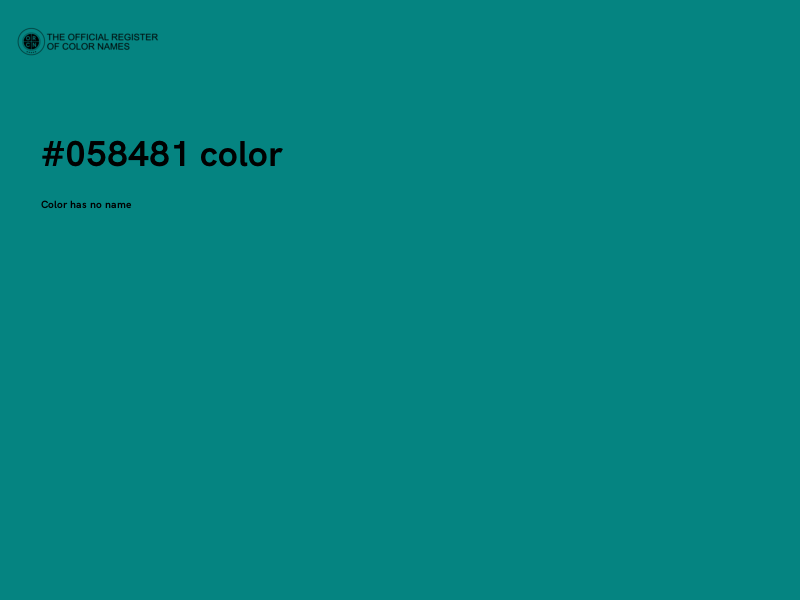 #058481 color image