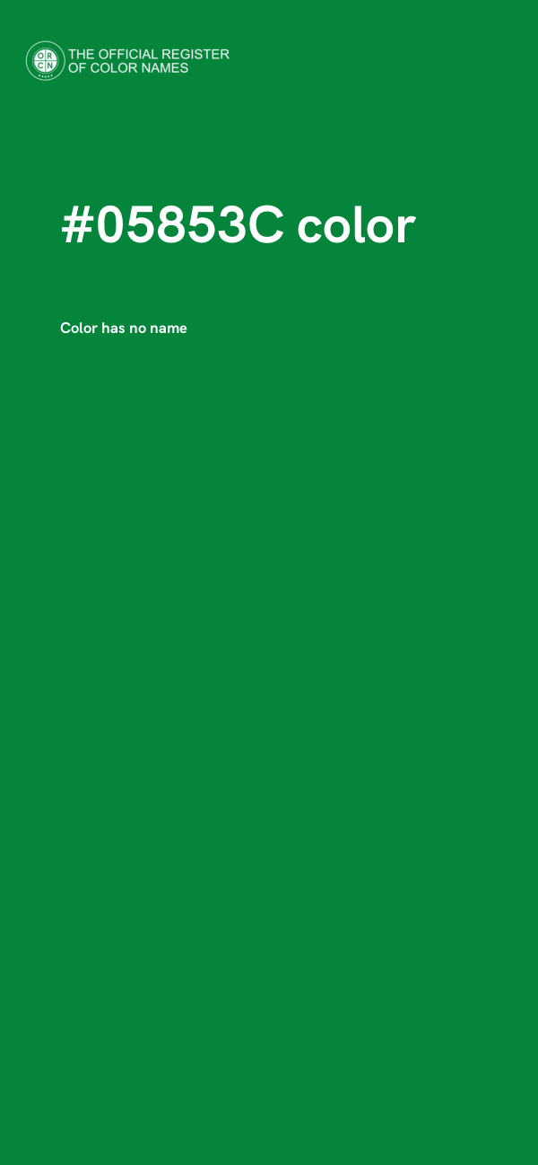 #05853C color image