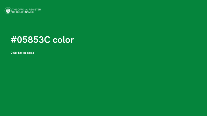 #05853C color image