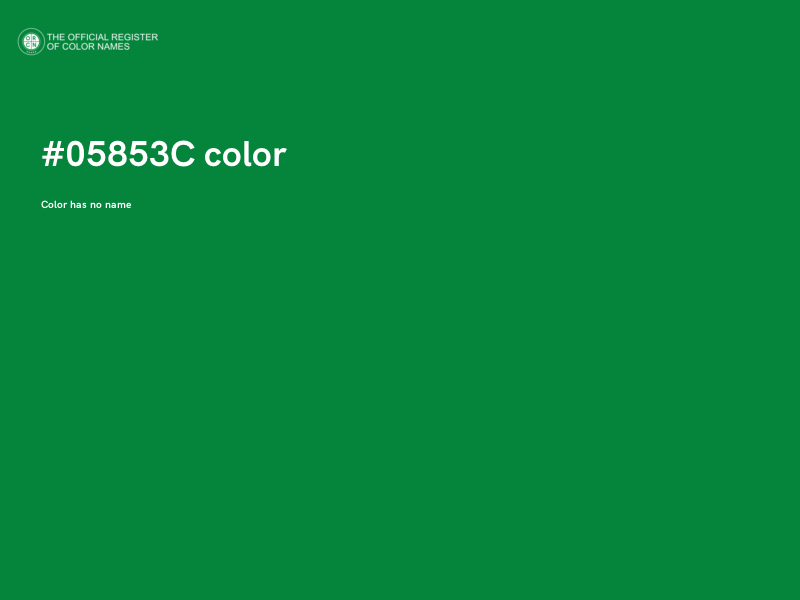 #05853C color image