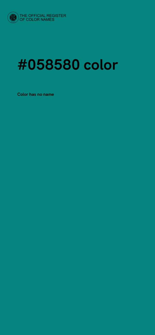 #058580 color image