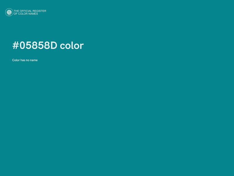 #05858D color image