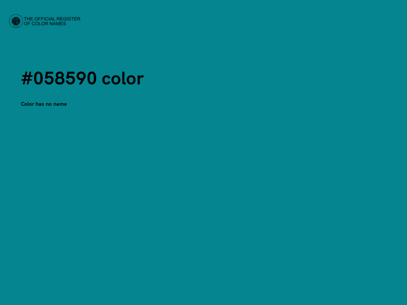 #058590 color image