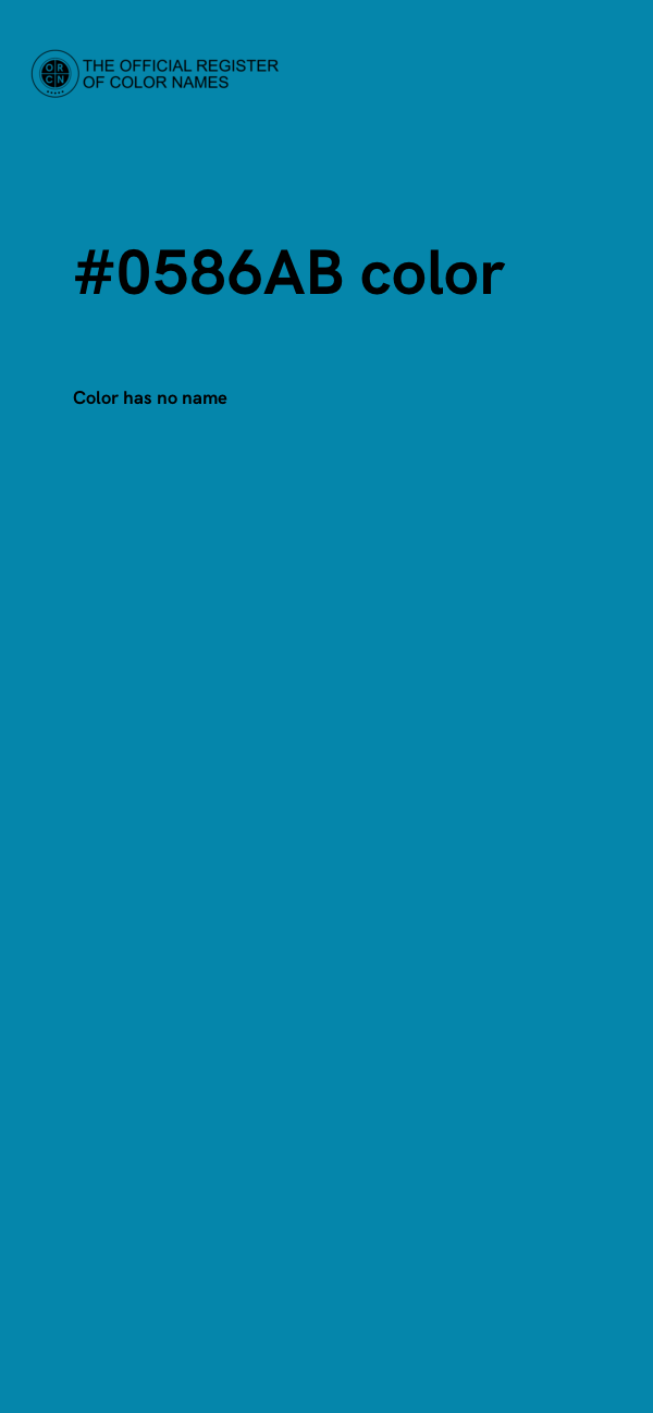 #0586AB color image