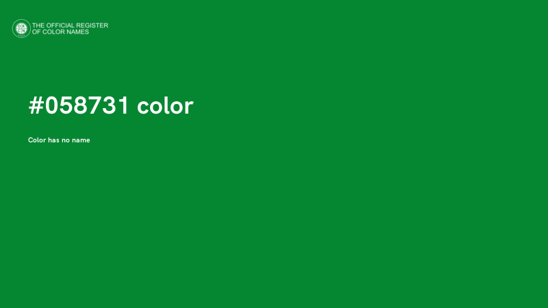 #058731 color image