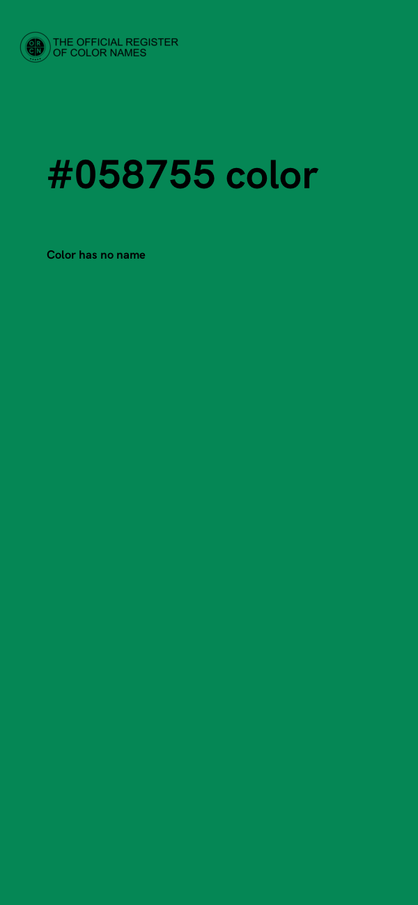 #058755 color image