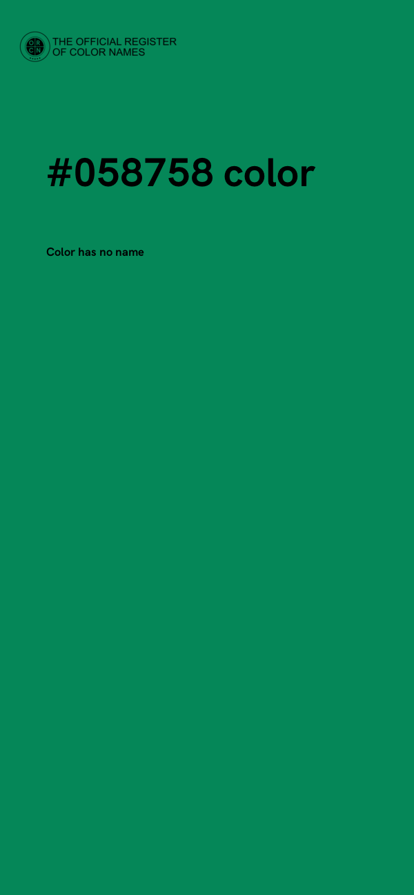 #058758 color image