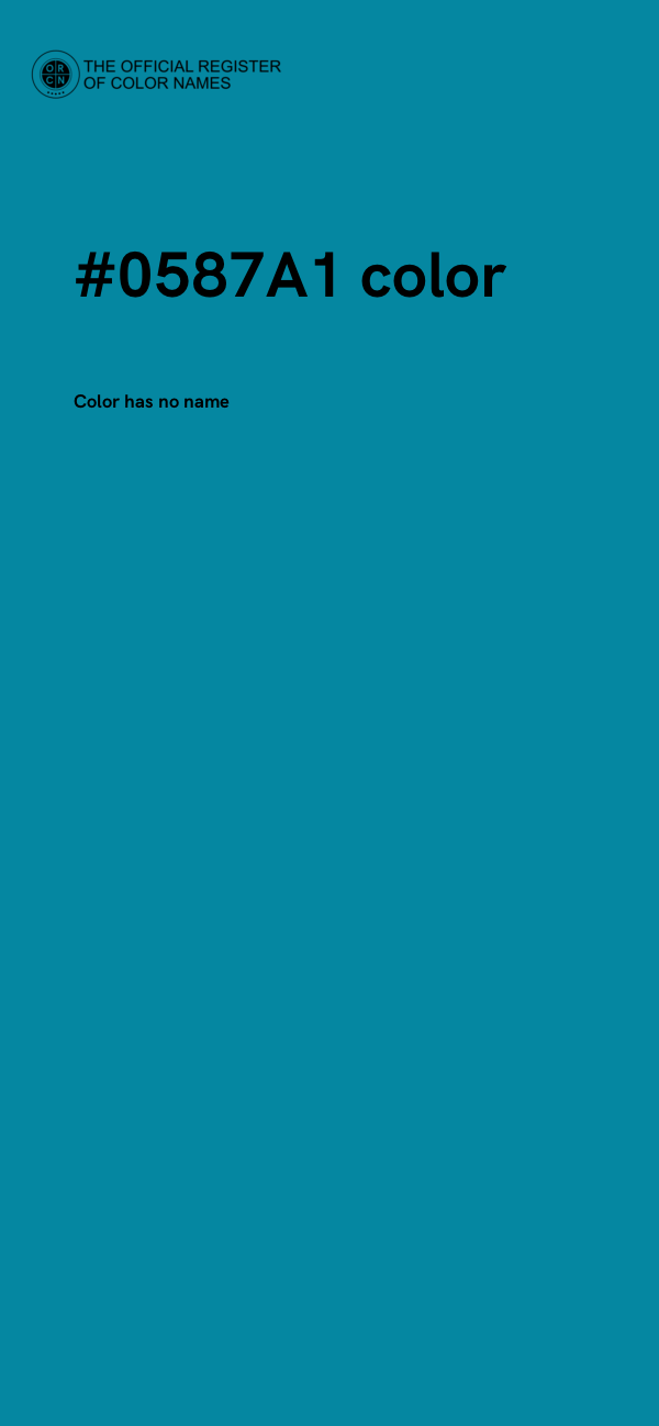 #0587A1 color image