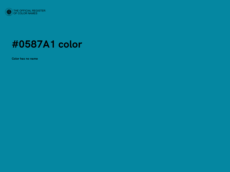 #0587A1 color image