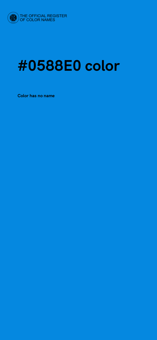 #0588E0 color image