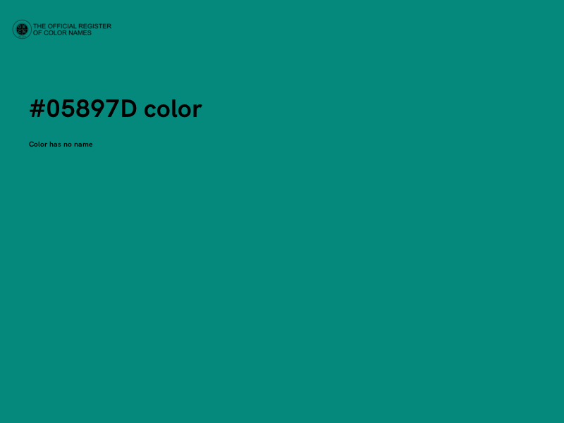 #05897D color image
