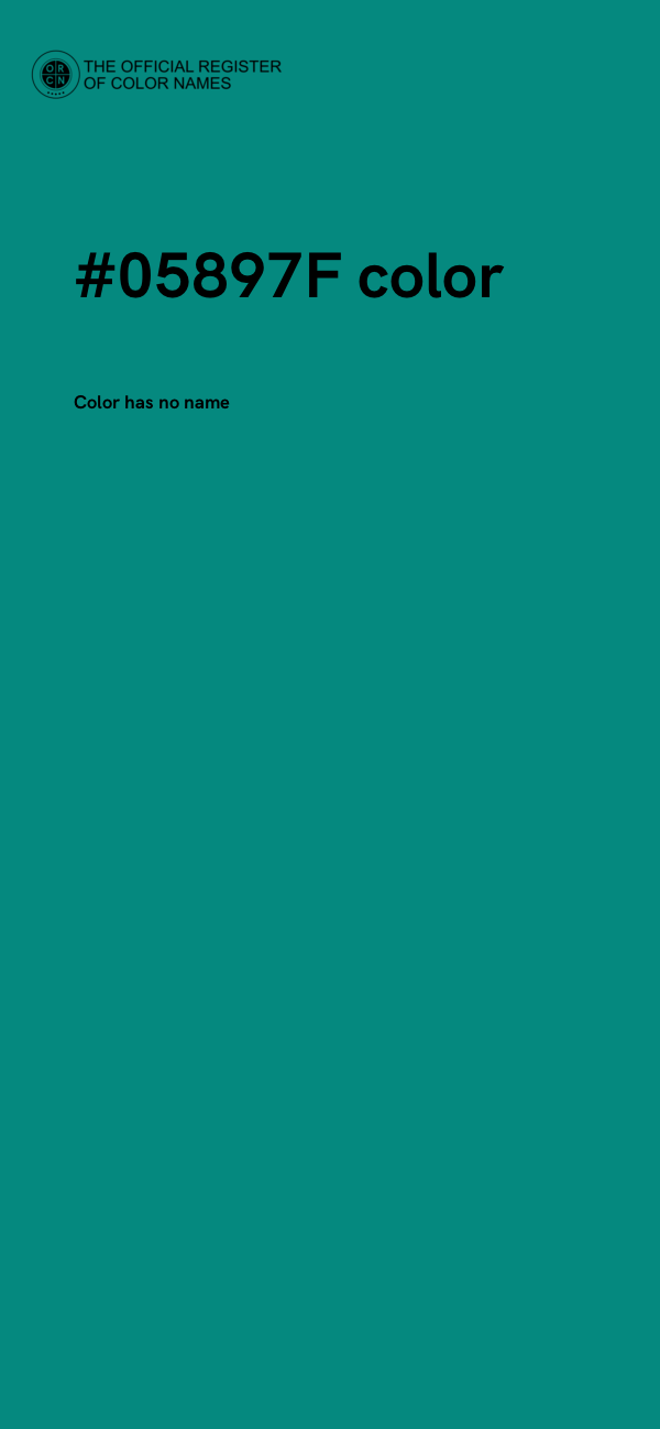 #05897F color image