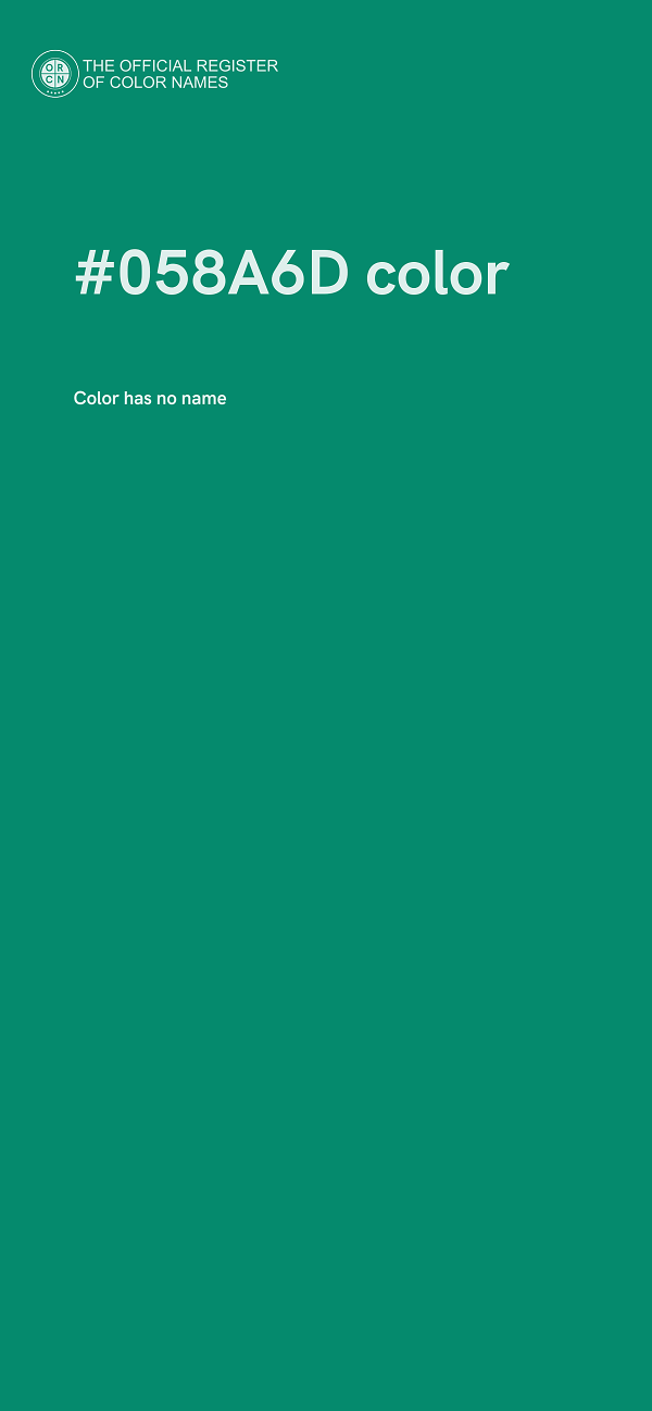 #058A6D color image