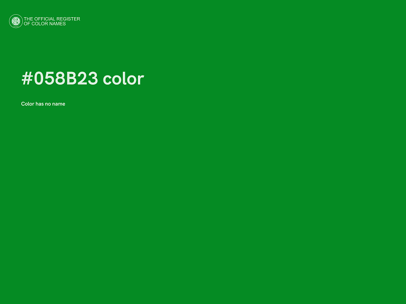 #058B23 color image