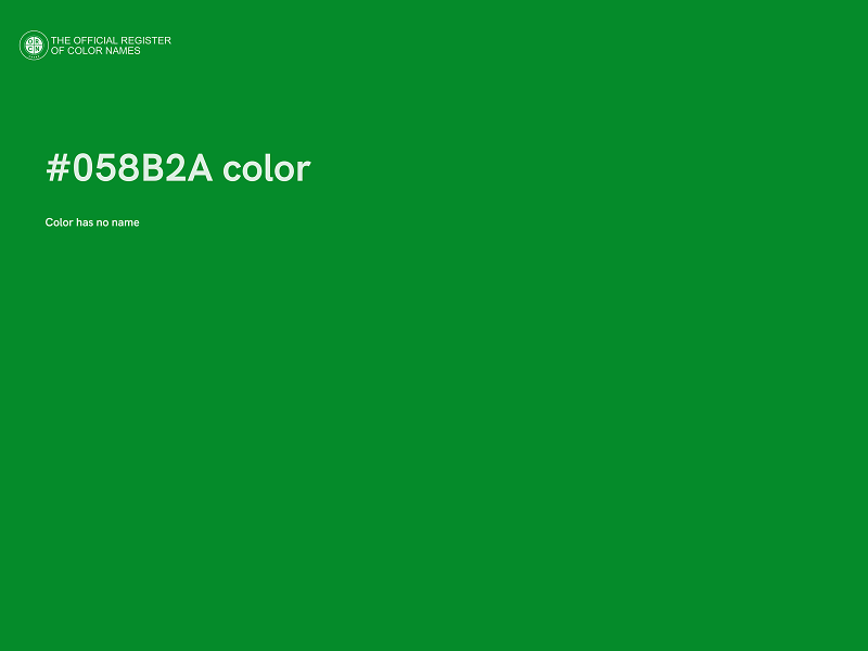 #058B2A color image