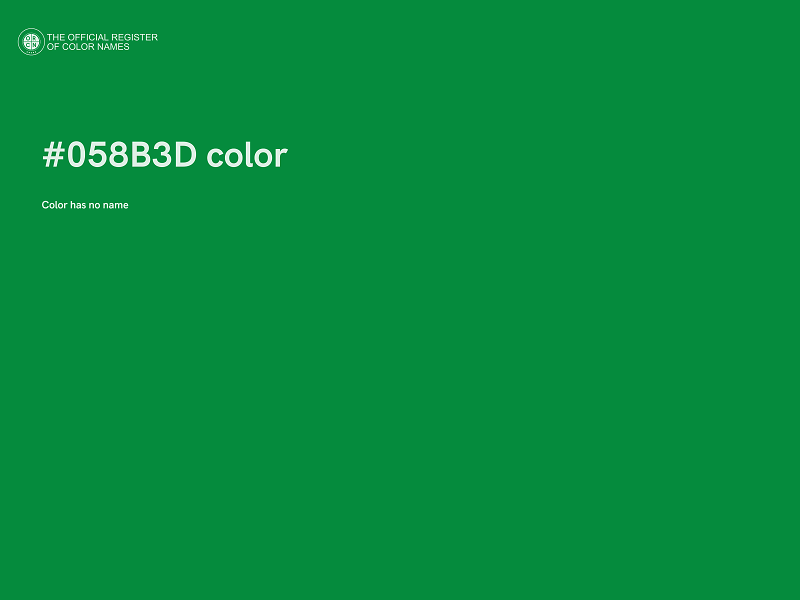 #058B3D color image