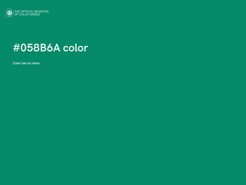 #058B6A color image