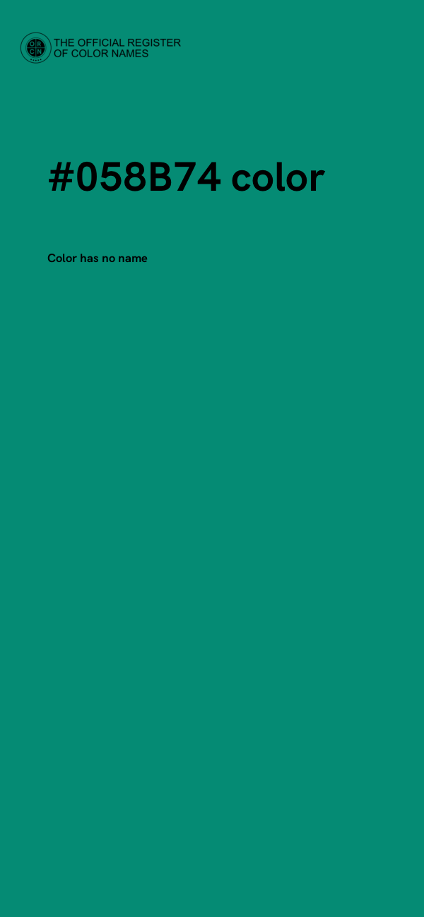 #058B74 color image