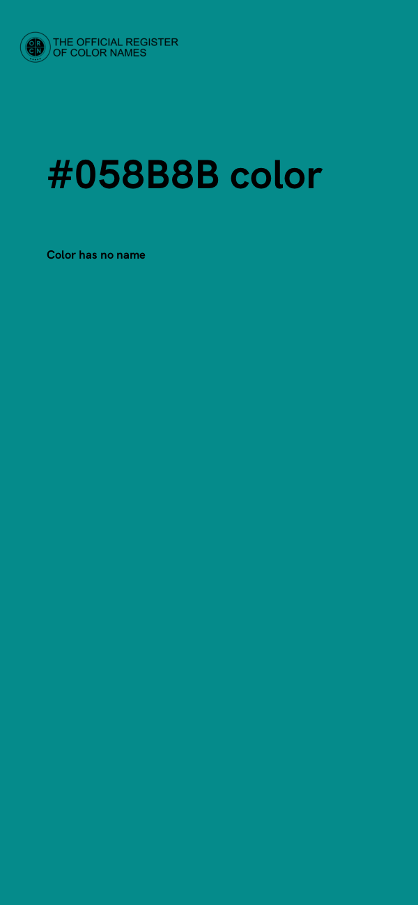 #058B8B color image