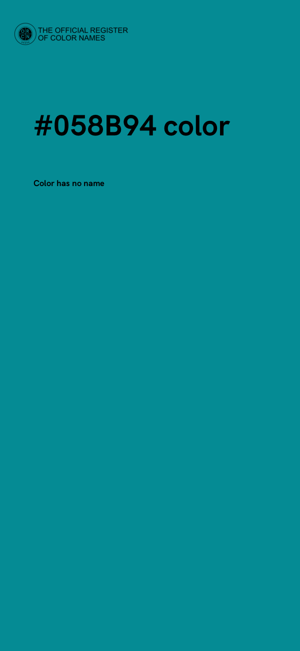 #058B94 color image