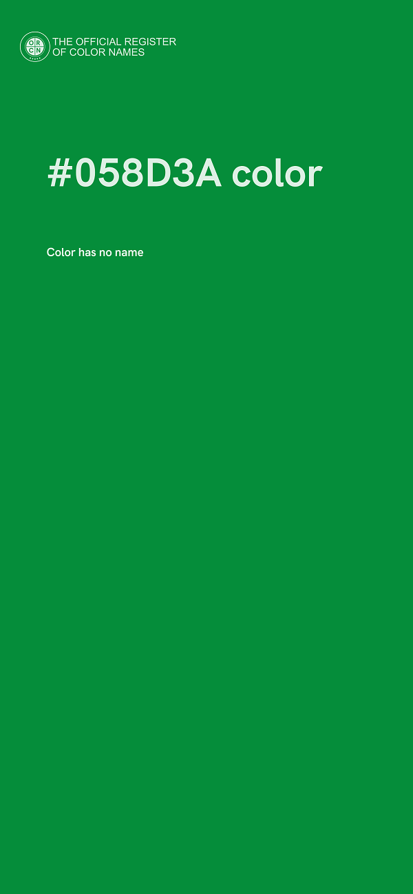 #058D3A color image