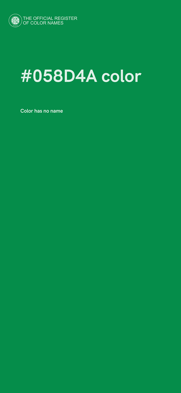 #058D4A color image