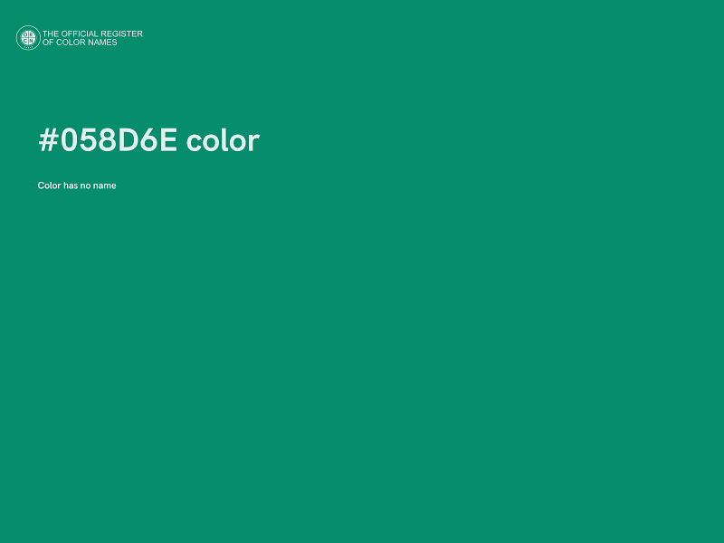 #058D6E color image