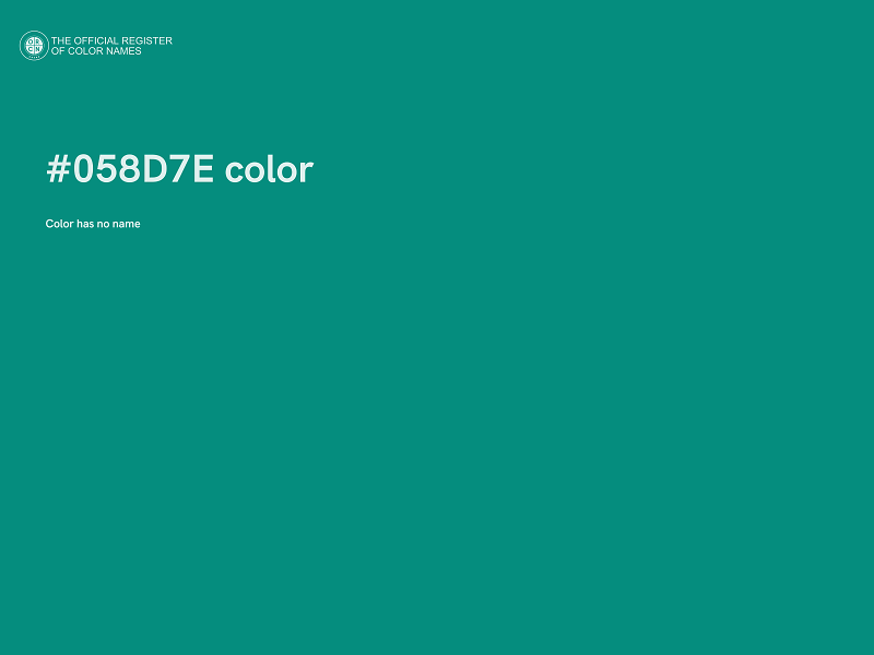 #058D7E color image