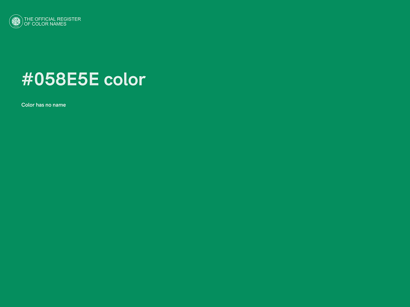 #058E5E color image