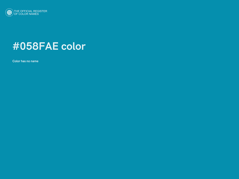 #058FAE color image