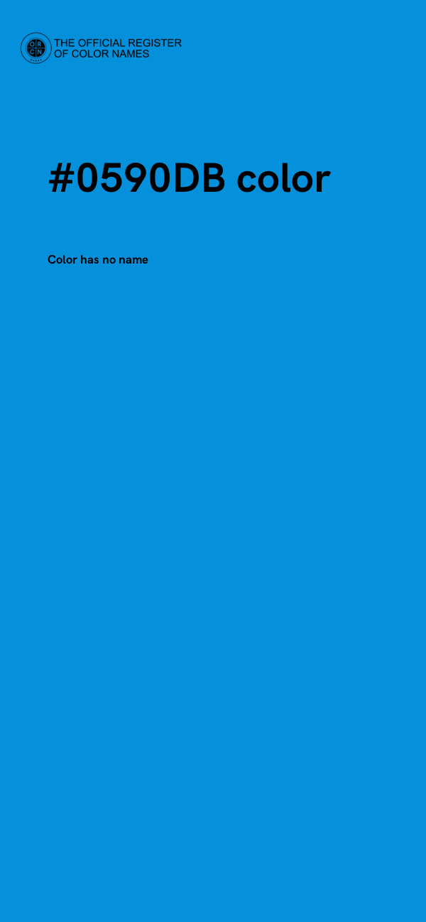 #0590DB color image