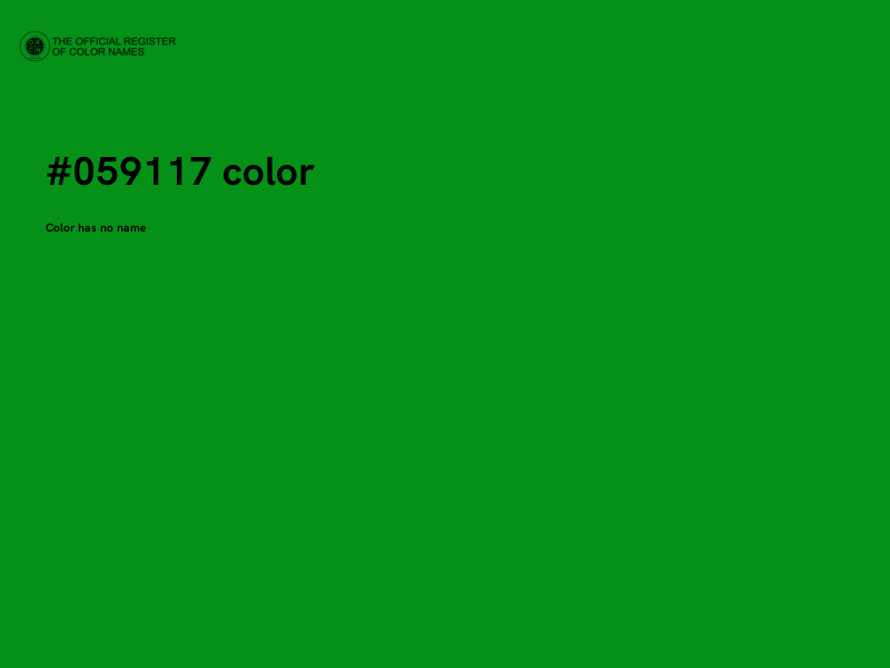 #059117 color image