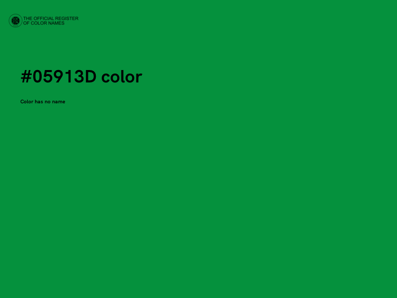 #05913D color image