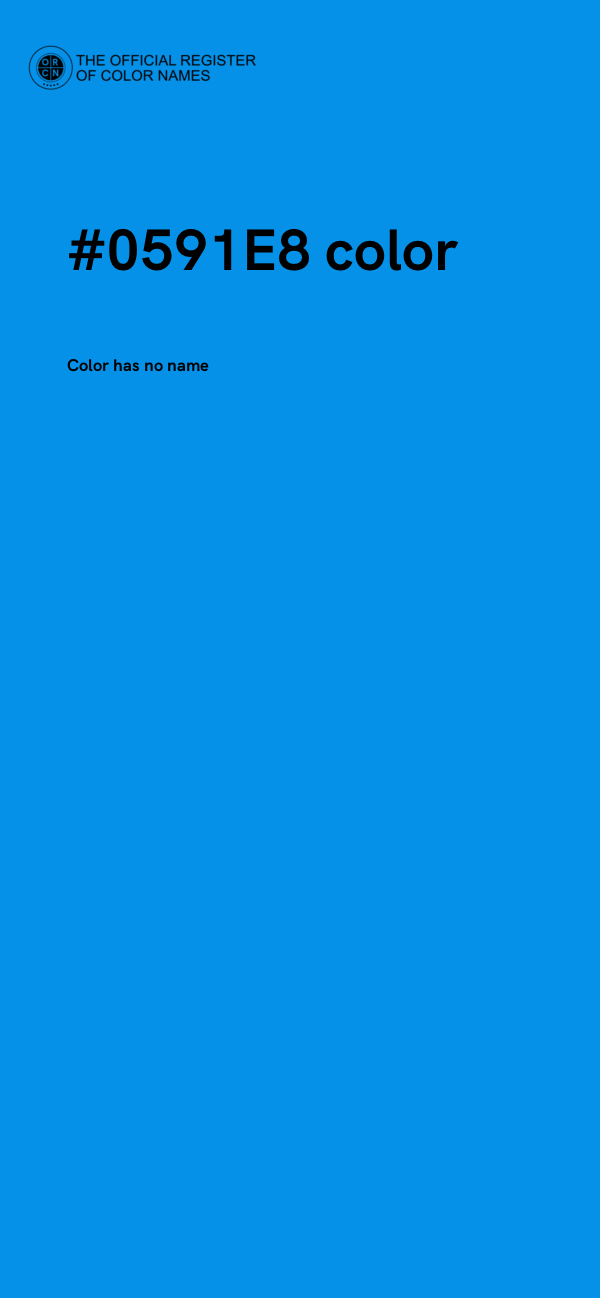 #0591E8 color image