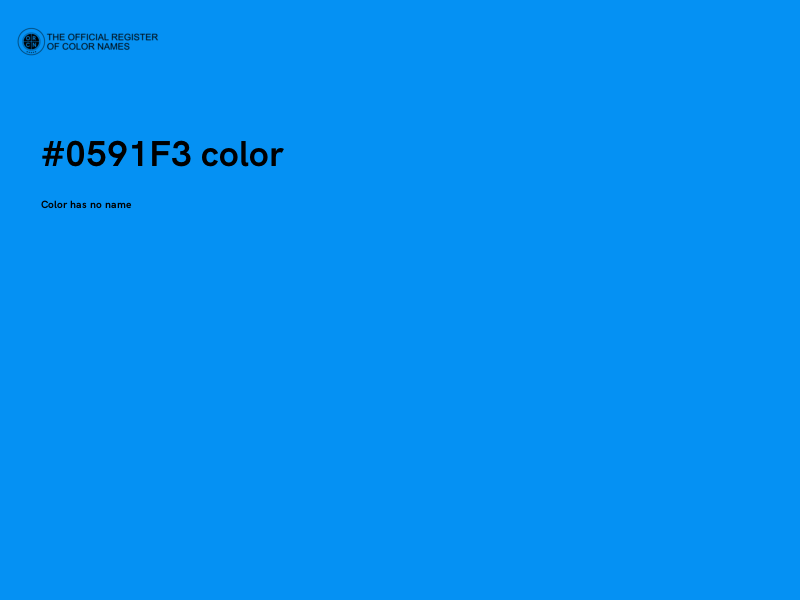 #0591F3 color image