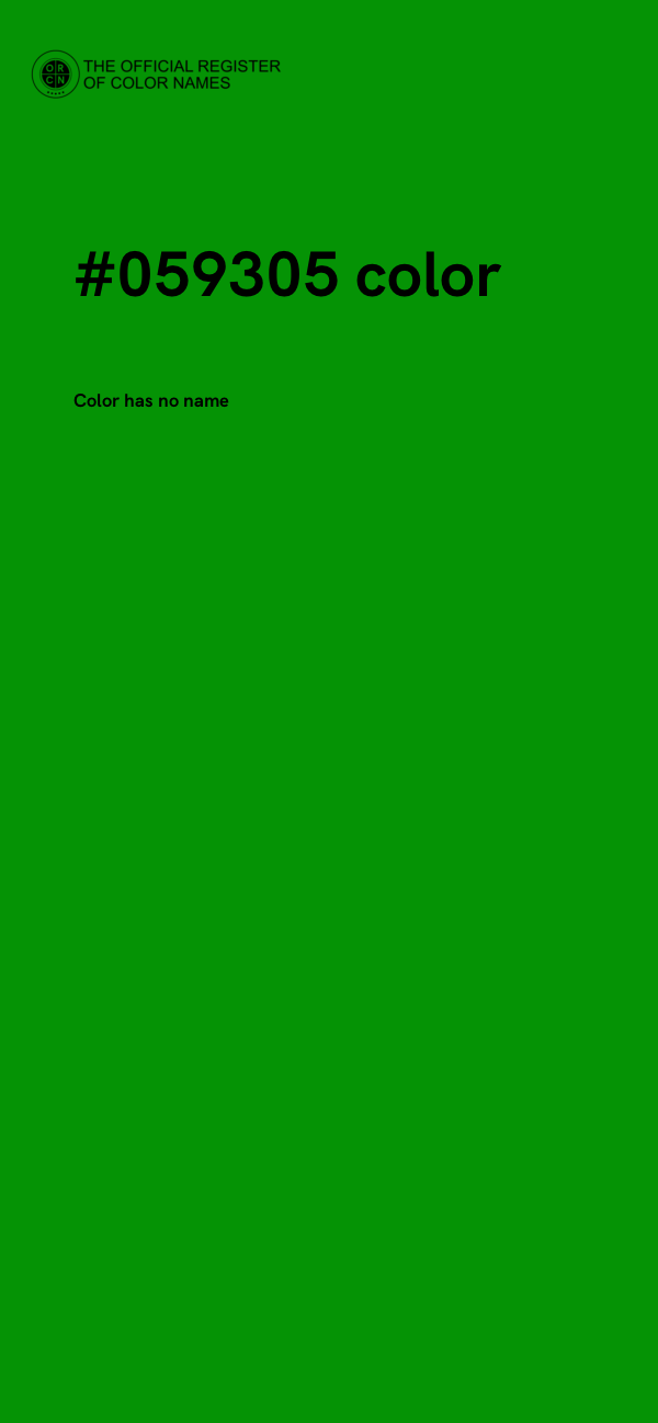 #059305 color image
