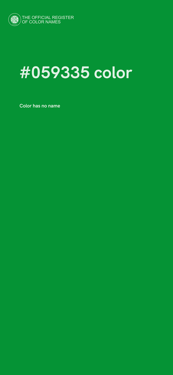 #059335 color image