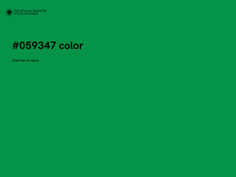 #059347 color image