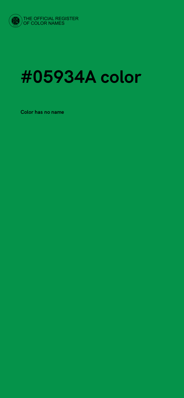 #05934A color image