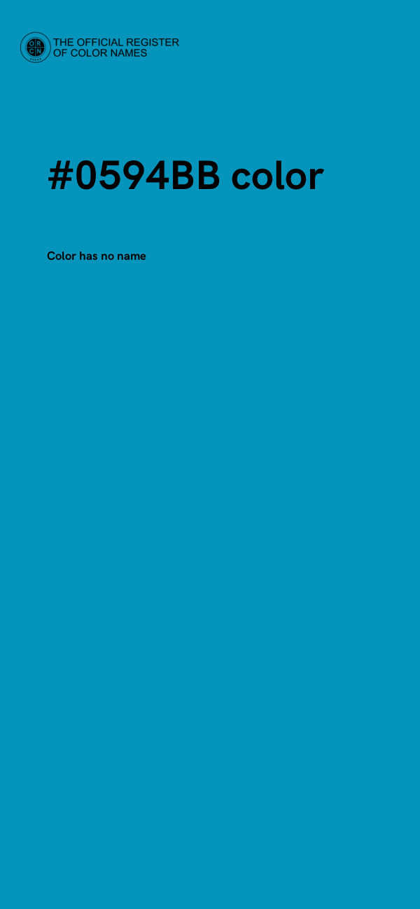 #0594BB color image