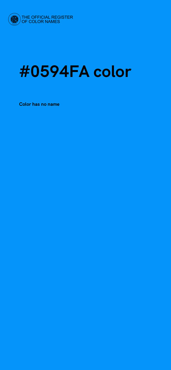 #0594FA color image