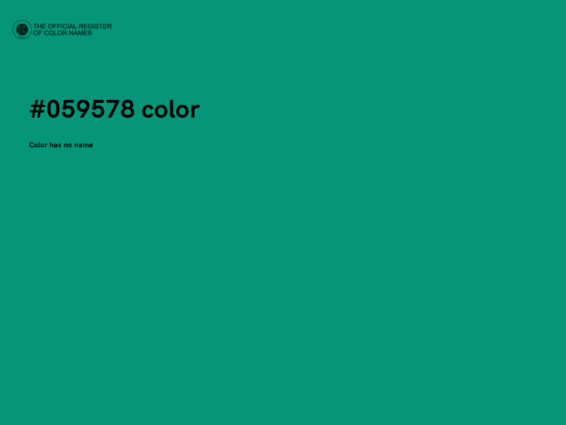 #059578 color image