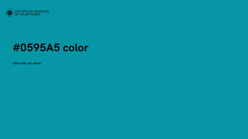 #0595A5 color image