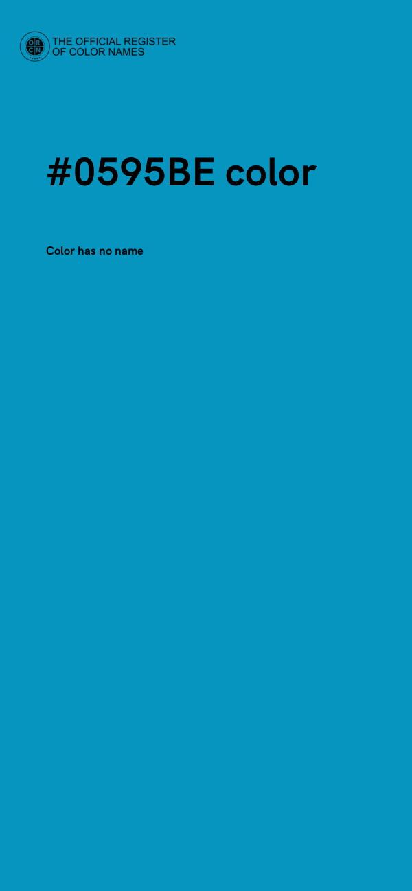 #0595BE color image